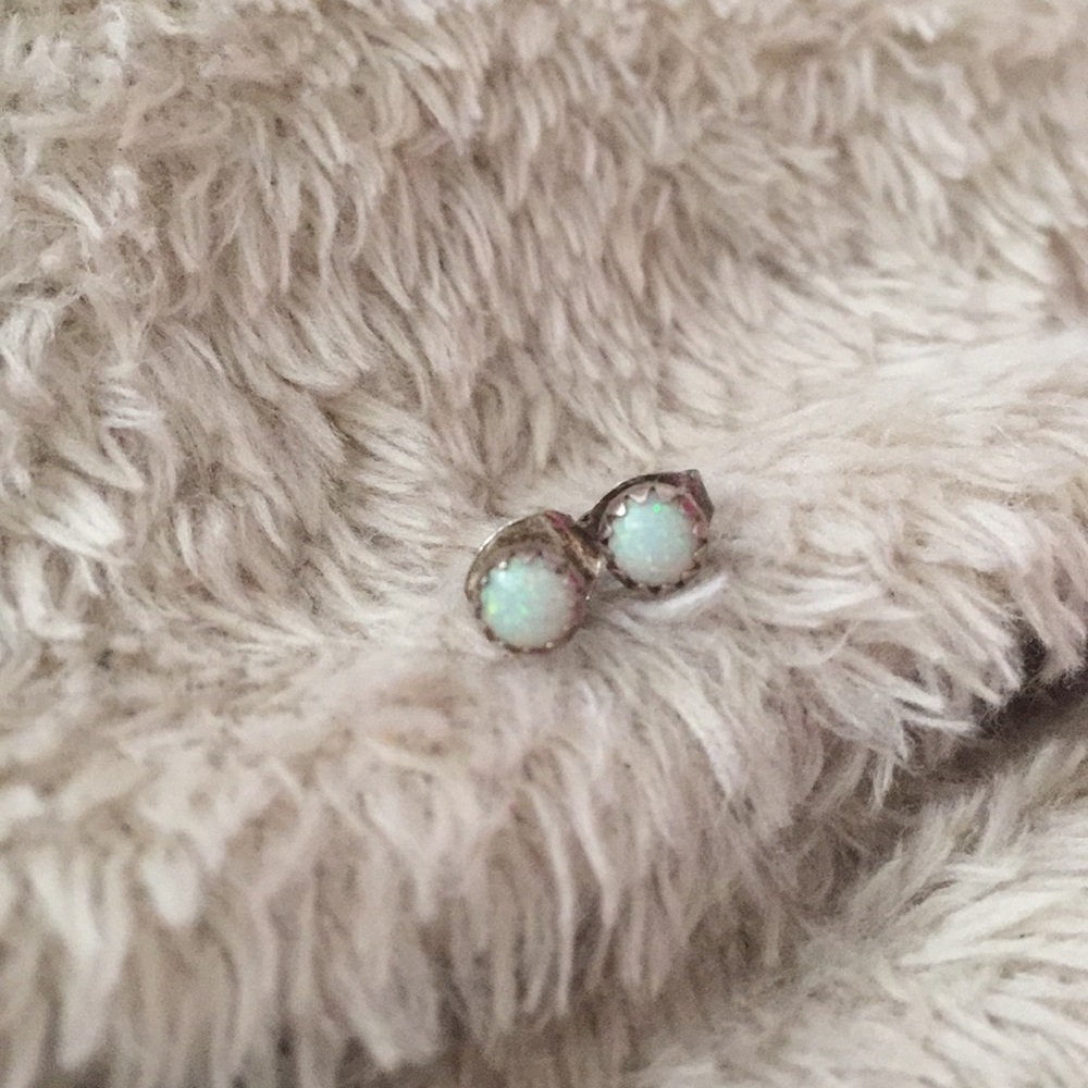 Opal Earings Stearling Silver,New Mexico
